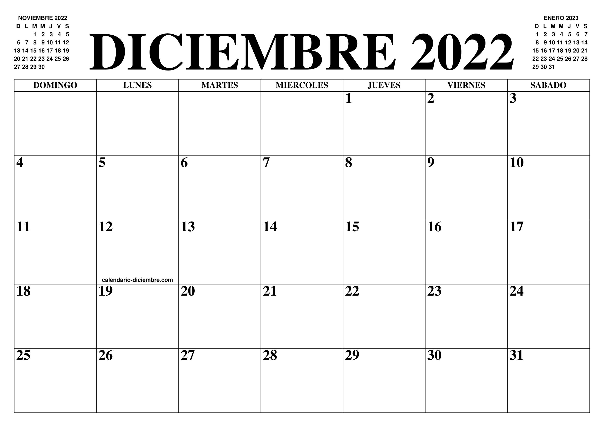 Calendario Diciembre 2022 El Calendario Diciembre Para Imprimir Gratis Mes Y Ano Agenda